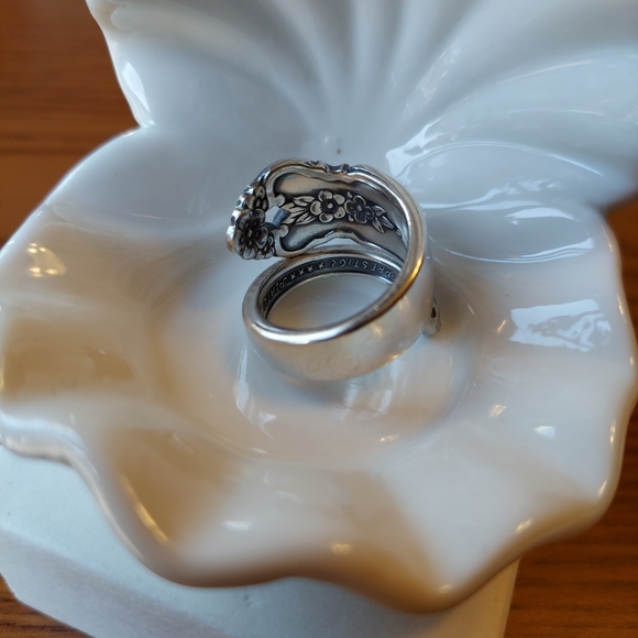 Vintage Prestige Plate Size 9 Spoon Ring. - Picture 6 of 9